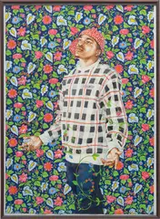 Kehinde Wiley, Saint Francis of Assisi, 2008, oil wash and graphite on paper, in artist's frame
