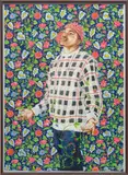 Kehinde Wiley, Saint Francis of Assisi, 2008, oil wash and graphite on paper, in artist's frame