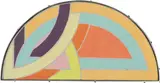 Frank Stella, 'Protractor Variation IV' by Richard Pettibone, 1969, acrylic and graphite on shaped canvas, in artist's frame, sold Oct 2020