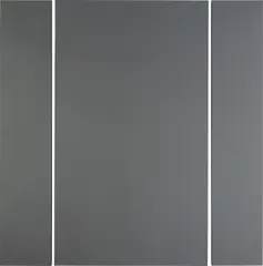 Alan Charlton, Untitled, 1990, acrylic on canvas, in 3 parts