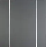 Alan Charlton, Untitled, 1990, acrylic on canvas, in 3 parts