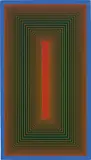 Richard Anuszkiewicz, Temple of Fire Red, 1985, acrylic on canvas