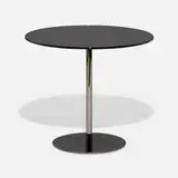 Gordon Guillaumier, Bellagio side table, glass, chrome-plated steel