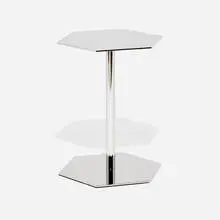 Gordon Guillaumier, Bellagio side table, chrome-plated steel
