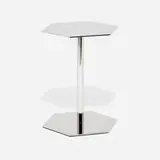 Gordon Guillaumier, Bellagio side table, chrome-plated steel