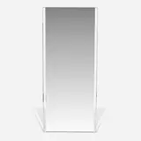 Nicola Gallizia, Domino floor mirror, chrome-plated steel, mirrored glass