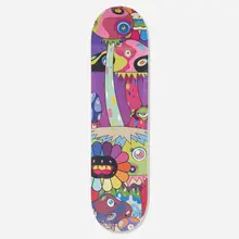 Takashi Murakami X ComplexCon, Mutated skate deck, 2019, transfer-printed plywood