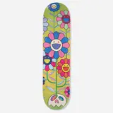 Flowers skate deck by Takashi Murakami, 2017, transfer-printed plywood, sold Jul 2025