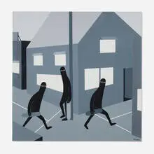 LY, They Look for LUV, 2018, acrylic on canvas