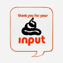 Steve Powers, Thank You For Your Input, 2003, enamel on aluminum