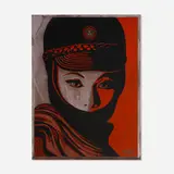 Mujer Fatal by Shepard Fairey, 2007, screenprint in colors on metal, sold Jul 2025
