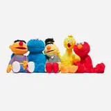Kaws X Sesame Street, Sesame Street set, 2018, polyester, faux fur, acrylic