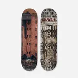 Martin Wong X Supreme, Big Head and Iglesia Pentecoastal skate decks (set of two), 2019, transfer-printed plywood