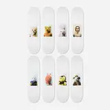 Mike Kelley X Supreme, Collection of eight skate decks, transfer-printed plywood