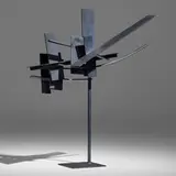 Brian Wall, Six Black II, 1961, painted steel