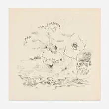 Bruce Conner, Landscape, 1965, lithograph on Rives BFK