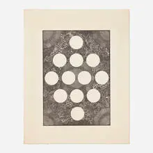 Bruce Conner, #121 Twelve Moons, 1970, lithograph on BFK Rives