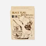 Raymond Pettibon, Maquette for Black Flag at 5530 Hollywd. Blvd. / One of the Best Things About War is... Love / Fri. Jun. 29 / Sat. Jun. 30 flyer