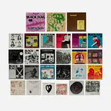 Raymond Pettibon, Collection of twenty-seven LPs, printed paper, vinyl