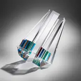 Michael Taylor, Unity of Opposites I, 2015, laminated and pigmented optical glass