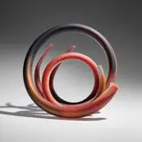 Paul Seide, Radio Loops, c. 1985, hand-blown glass with neon or argon gas