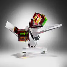 Michael Taylor, Untitled, 2003, laminated and pigmented optical glass