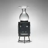 Hank Murta Adams, Untitled (from the Occupato series), 2008, hand blown glass, internal decoration with glass canes, found object