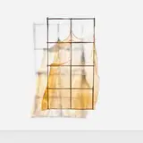 Mary Shaffer, Lit (from the Gold Hanging series), c. 1990, slumped glass, metal