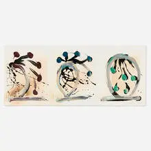Dale Chihuly, Chihuly Black, 2008, mixed media sugar lift aquatint in colors with handwork and charring, book