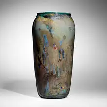 William Morris, Petroglyph, 1985, hand-blown glass
