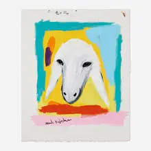 Menashe Kadishman, Untitled, acrylic on canvas