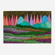 Richard Kemble, Woodland Sonata, 89-110, c. 1989, oil pastel on paper