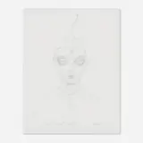 Travis Louie, Green Eyed Lady, graphite on paper