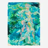 Rex Ashlock, Untitled (from the Swimmers series), 1976, gouache on paper