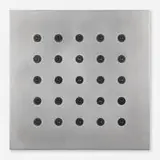 Richard Thatcher, Barrier Painting (Beetle Green), 2000, aluminum plate, wood, cap screws and auto body enamel