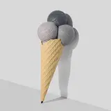 Sarah Ortmeyer, Sad Eis (4, SAD EIS SERIES), 2012, resin and paint