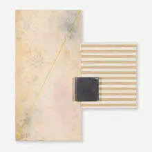Taro Ichihashi, A Decision in 1993, 1993, graphite and watercolor on canvas, mixed media on linen stretched over board construction