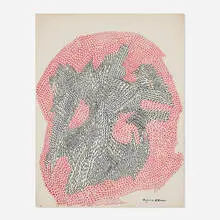 Untitled by Eugenia Sumiye Okoshi, ink on paper, sold Dec 2025
