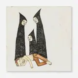 Richard Colman, Untitled, 2002, acrylic and ink on paper laid to panel