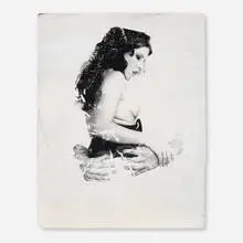 Leo Gabin, Untitled, 2008, acrylic and screenprint on panel