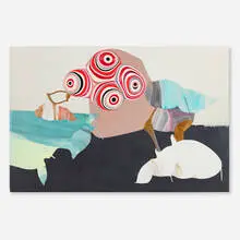 Marion Lane, Chasing the Rabbit, 2007, acrylic and plastic on panel
