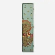 Mambo, Untitled, 2000, acrylic on found steel locker door