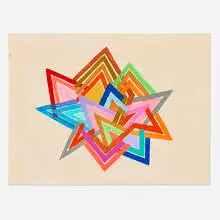 Maya Hayuk, Diamonds, 2005, gouache on paper