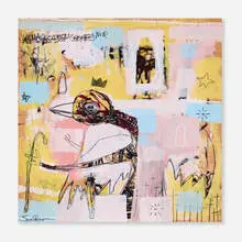 Jesse Reno, Omen, 2005, acrylic, chalk and graphite on panel