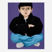 Sun Kyo Park, Cross-Legged 2, 2021, acrylic on canvas