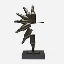 Bottles for Duchamp by Paul Suttman, bronze, sold Dec 2025