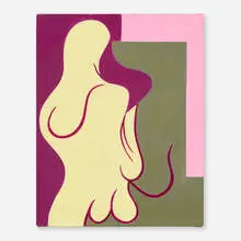 Curl by Amanda Church, 2014, oil on canvas, sold Dec 2025