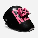 Sebastian Errazuriz, Doomed, 2014, acrylic on welding mask