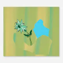Mark Mulroney, Spring's Not Far Away, 2015, acrylic and paper collage on panel