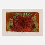 Alan Gussow, Summer Blossoms, 1996, pastel on paper